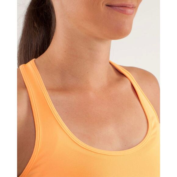 Lululemon Cool Racerback Tank Creamsicle Pop Sz 4 First Release Classic Core Top - Picture 2 of 14